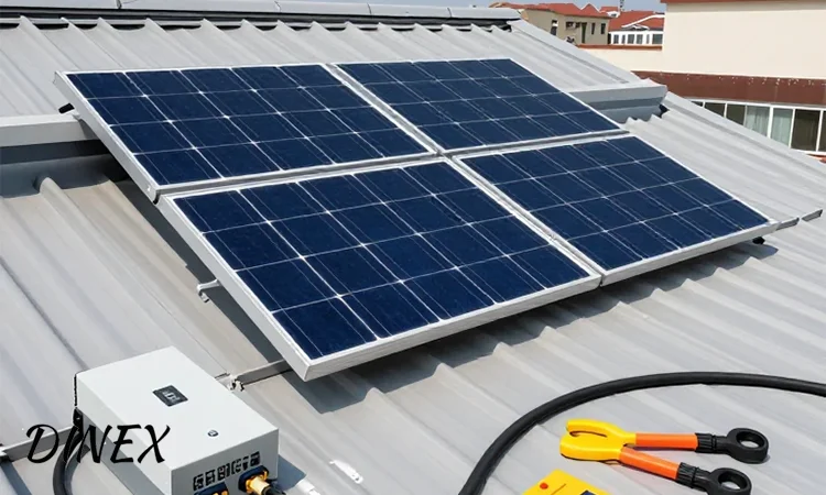 نصب گام به گام پکیج خورشیدی روی پشت بام